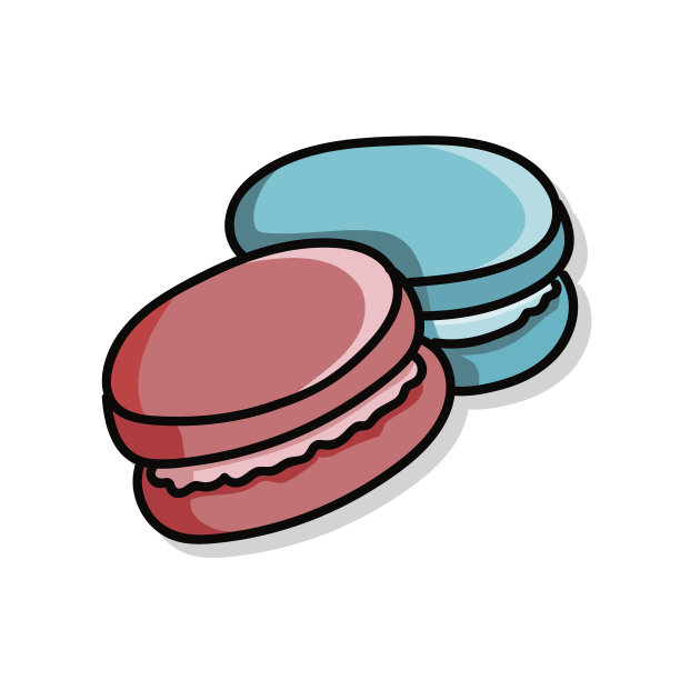 马卡龙涂鸦图片下载