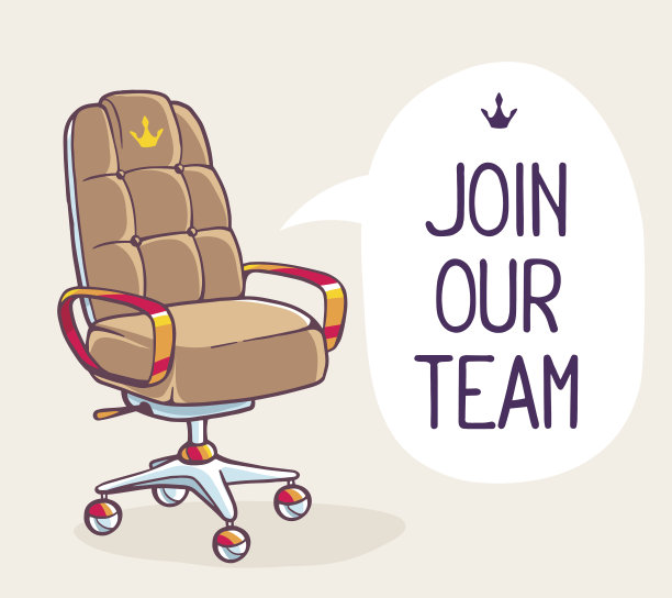 用气泡头部的办公扶手椅的矢量插图图片下载