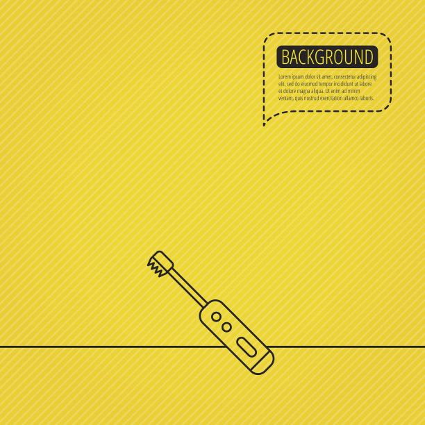 电动牙刷图标。牙齿清洁的迹象。图片下载