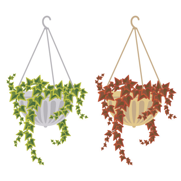 矢量插图与花盆在平面风格。图片下载