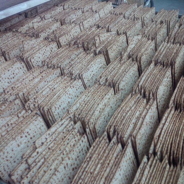 新鲜烤的逾越节薄饼图片下载