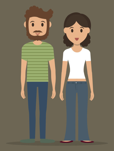 年轻人的漫画素材图片