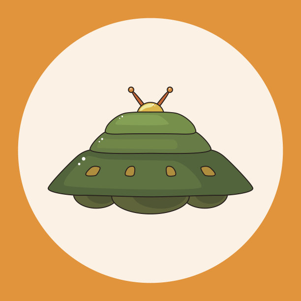 不明飞行物的主题元素图片下载