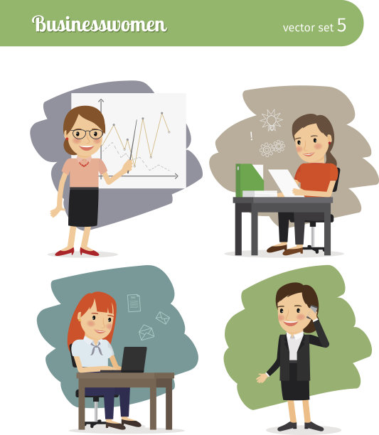 卡通的商人图片下载