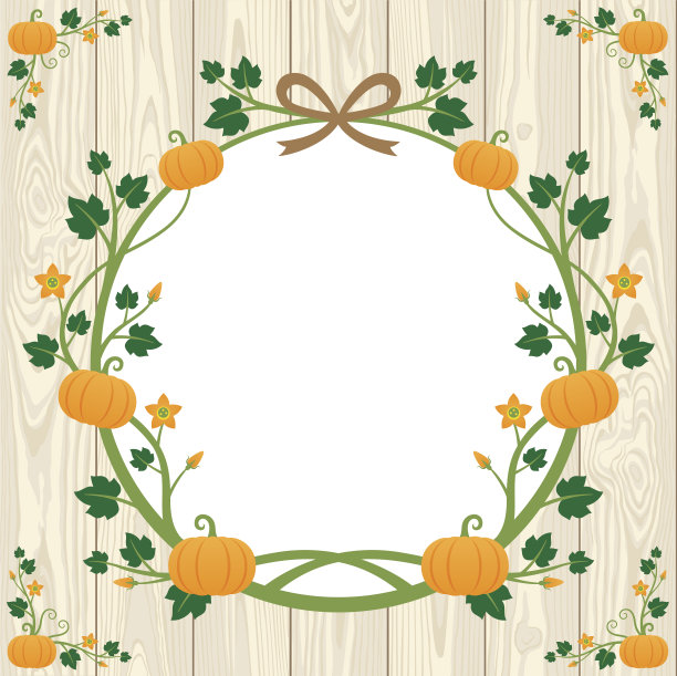 万圣节南瓜边框设计图片下载