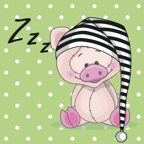 睡觉的猪图片下载