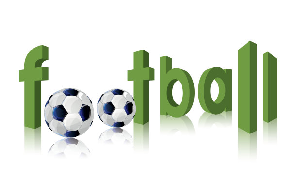 足球印刷与黑白球和字图片下载