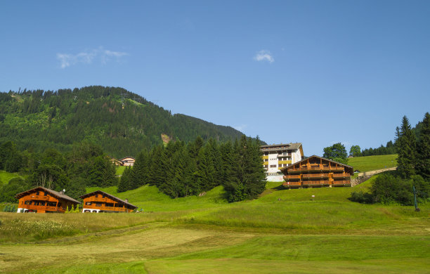 法国阿尔卑斯山的绿色景观图片下载