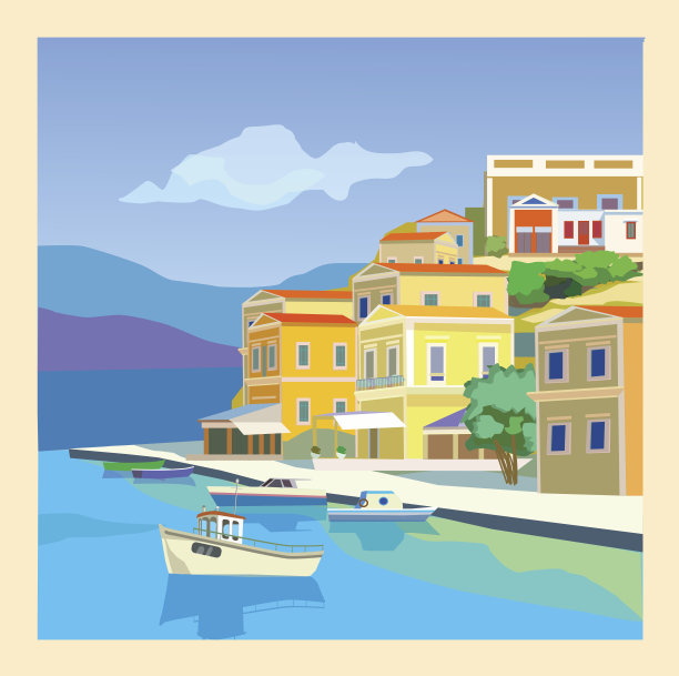 海景与游艇图片下载