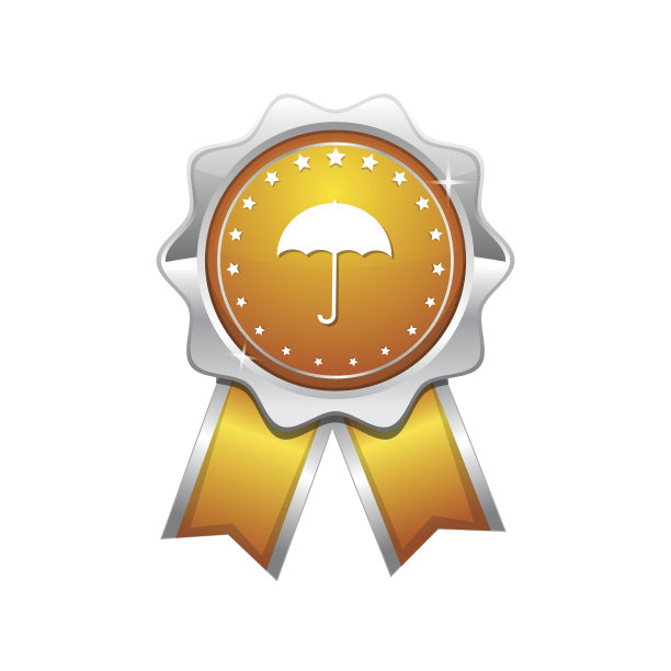 伞黄色矢量图标设计图片下载