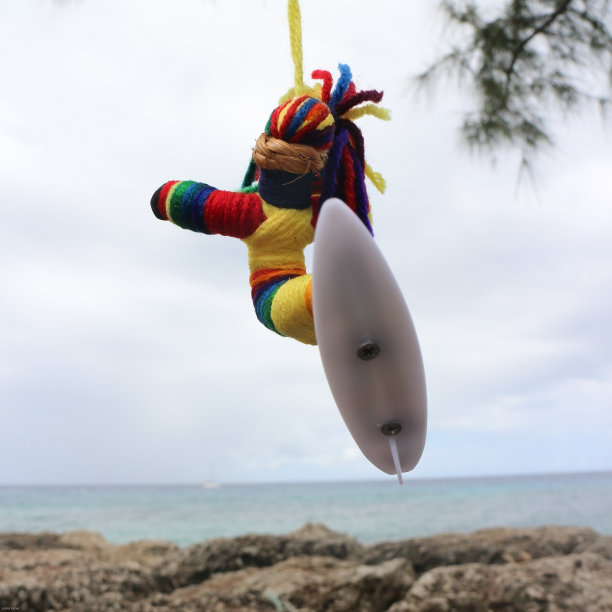 Idea.Imagination。礼物的假期。五颜六色的手工制作的密匙环。图片下载