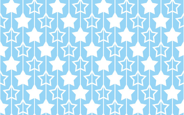 无缝模式与星星在蓝色的背景。图片下载