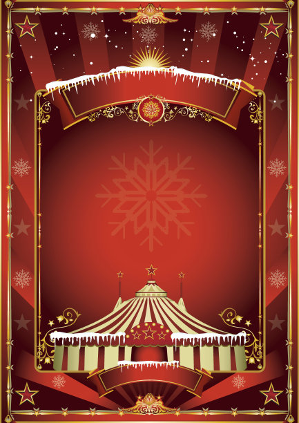 圣诞节马戏团背景图片下载