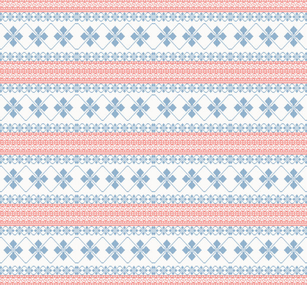 编织的漩涡和星形图案图片下载