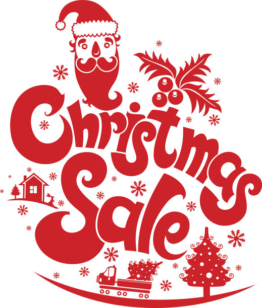 圣诞销售-设计模板。图片下载