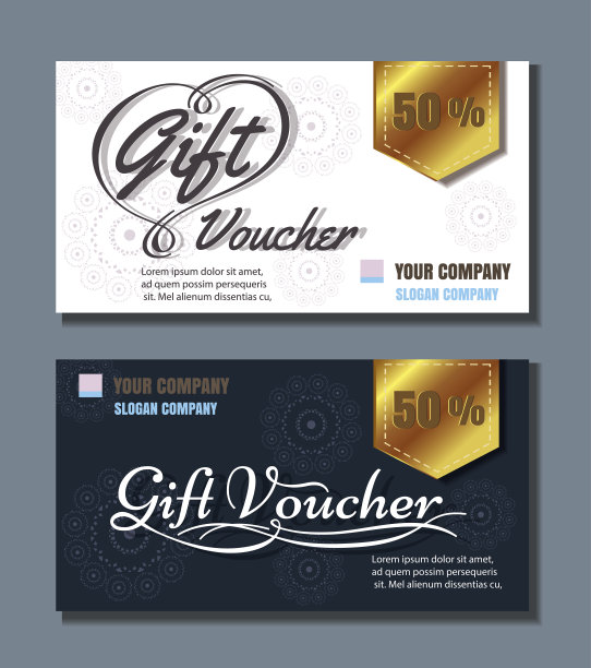 代金券模板与优质复古模式。矢量格式每股收益图片下载