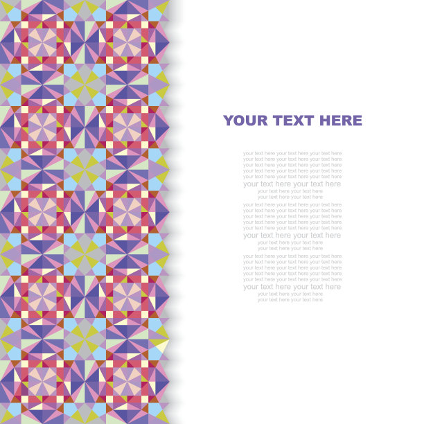 矢量多色万花筒背景。图片下载