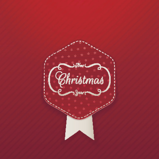 圣诞现实红色象征与雪花图片下载