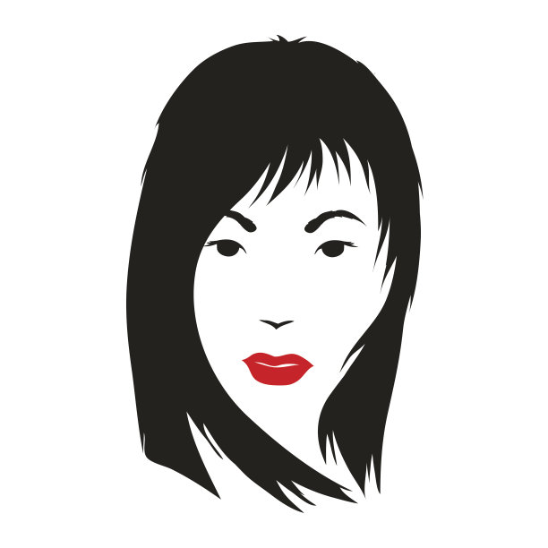 时尚剪影女人风格，矢量插图图片下载