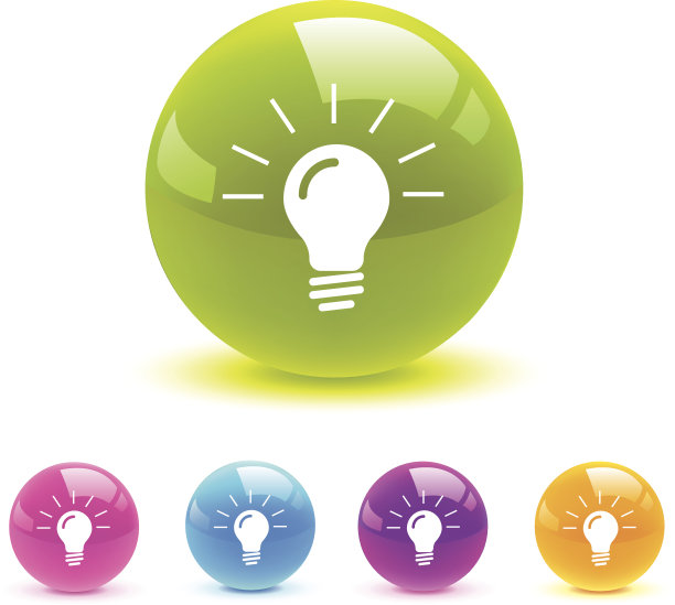 灯泡创意图标网页图片下载