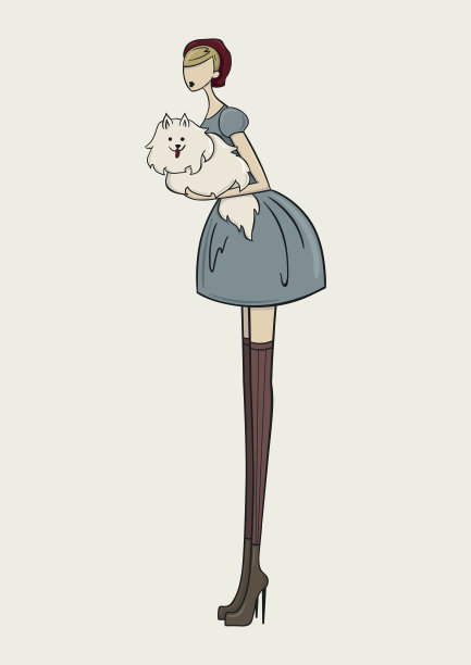 女孩在贝雷帽图片下载