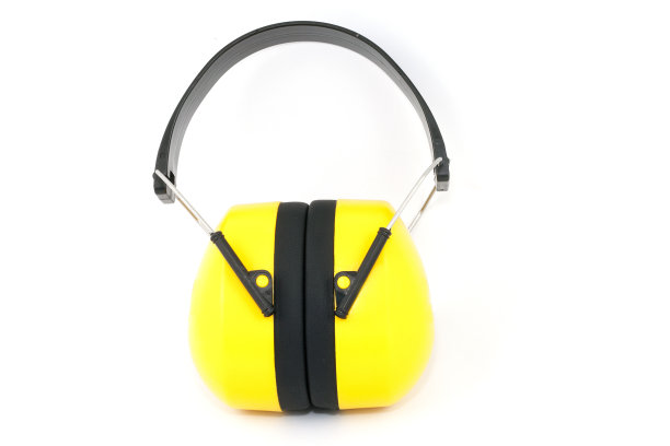 保护听力的黄色耳套图片下载