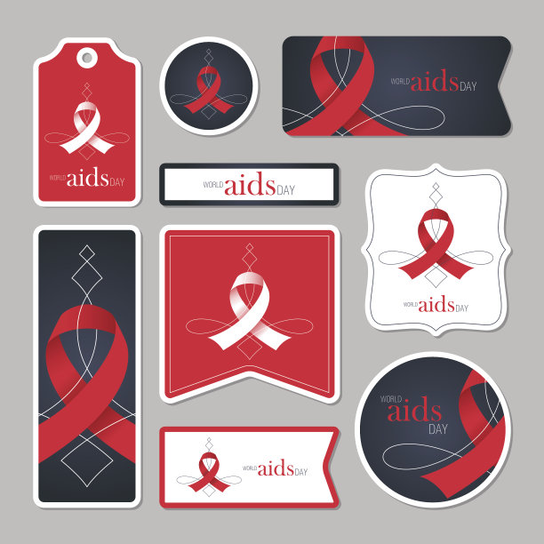 收集世界艾滋病日卡片图片下载