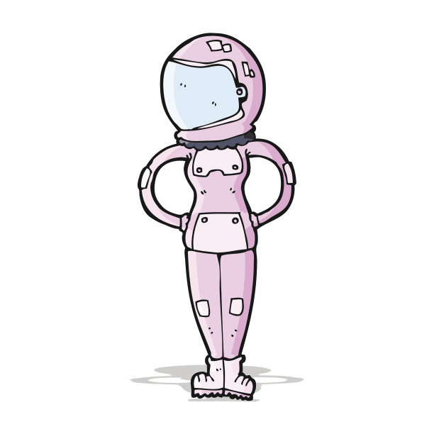 卡通女性宇航员图片下载