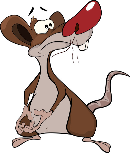 可爱的老鼠插图。卡通图片下载