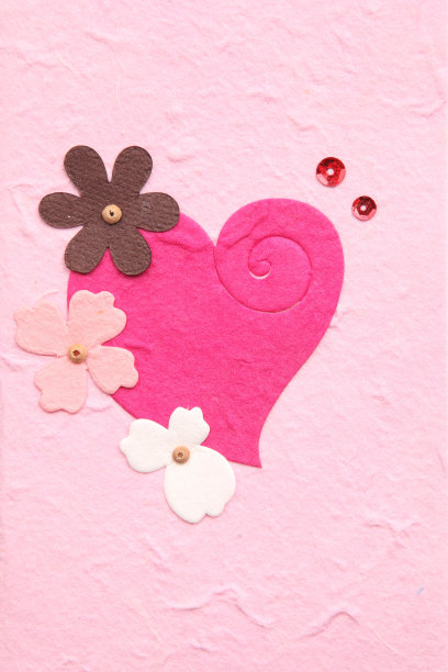 30、桑树纸有心有花图片下载