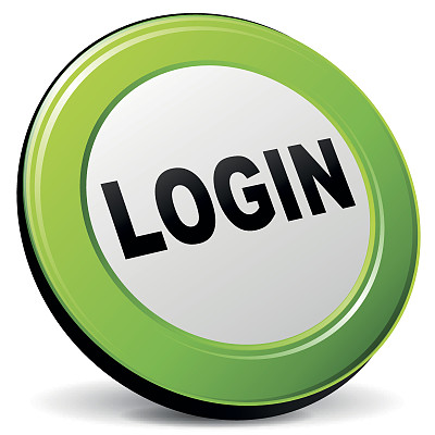 矢量3d登录图标图片下载