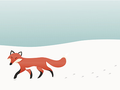 狐狸走图片下载