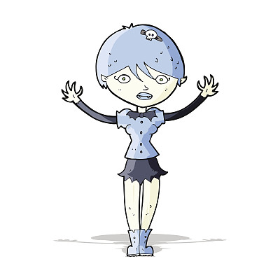 卡通吸血鬼的女孩图片下载