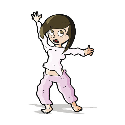 卡通害怕女人图片下载