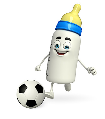 《婴儿奶瓶》中的足球角色图片下载