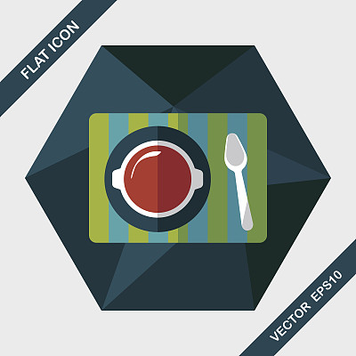 平板图标与长影子，eps10图片下载