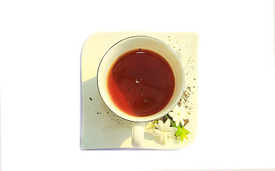 茶和白色的背景图片下载
