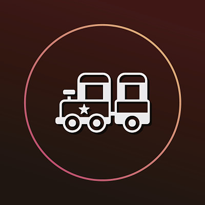 游乐园火车图标图片下载