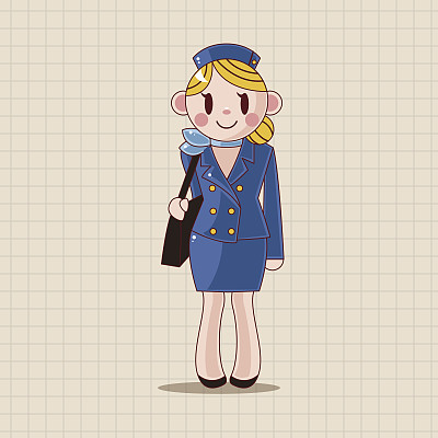 空乘主题元素图片下载