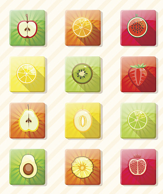 色彩鲜艳的新鲜水果和浆果2图片下载