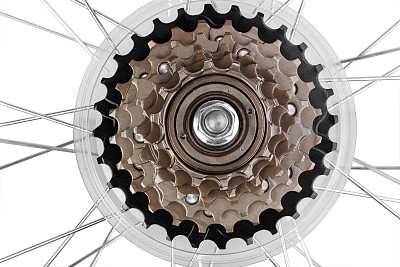 自行车传动齿轮素材图片