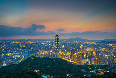 台北城市天际线图片下载