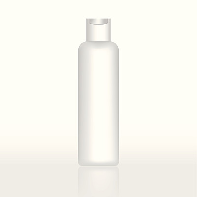 白色背景上的空白洗发瓶图片下载