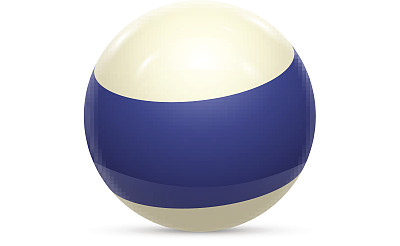 条纹球。3 d球体。球孤立在白色。向量图片下载