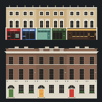 英语露台的房子图片下载