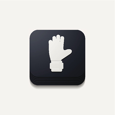 方形按钮:手套图片下载