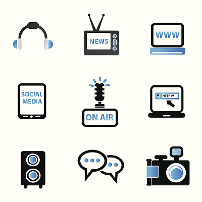 科技图标集,向量图片下载