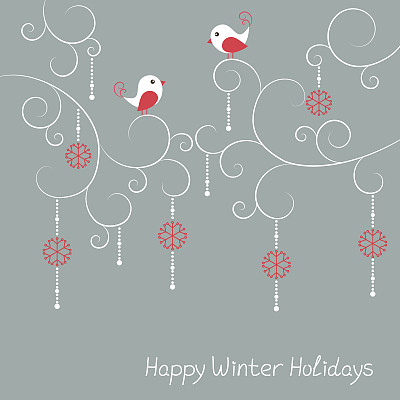 圣诞节鸟图片下载