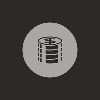 货币硬币矢量图标图片下载