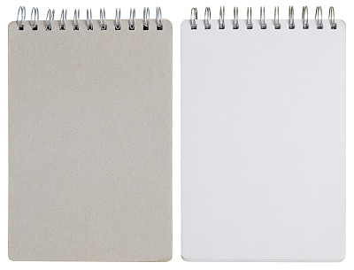 空白螺旋笔记本孤立在白色图片下载